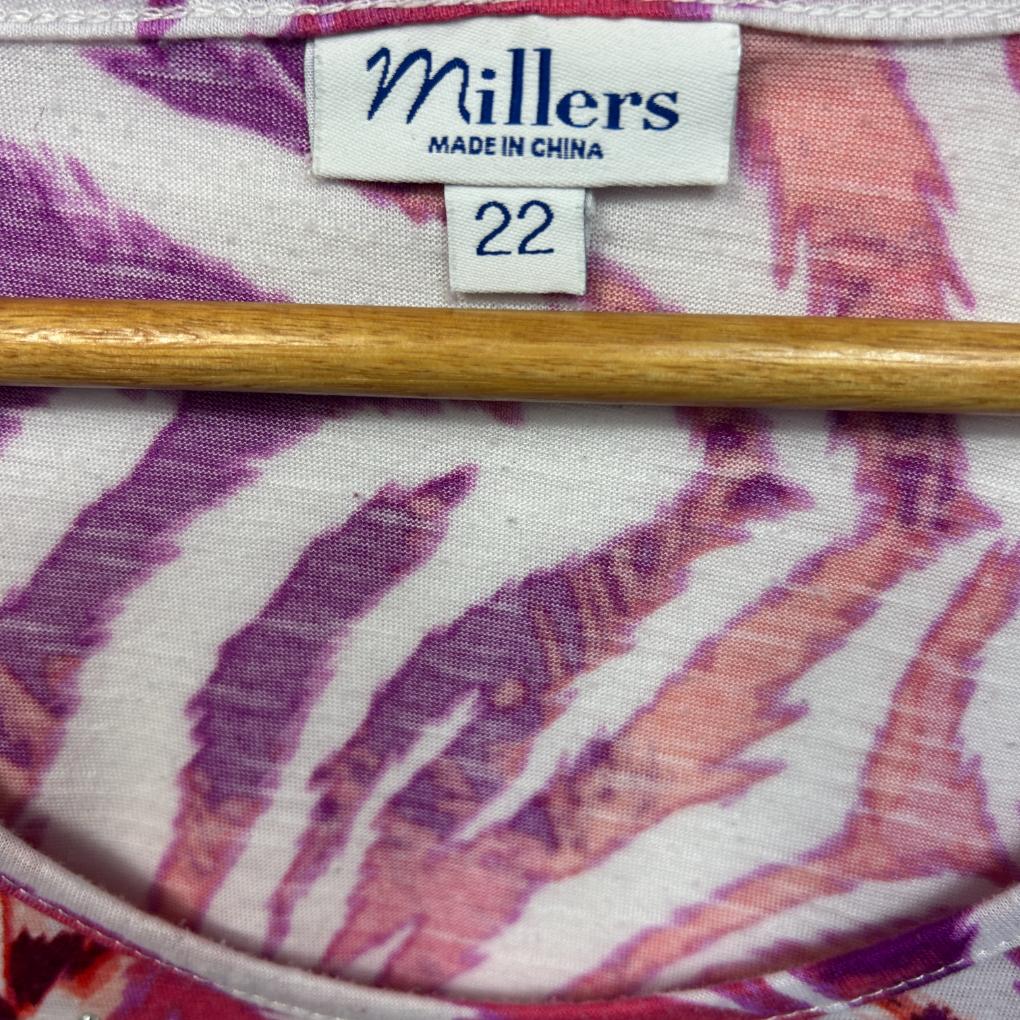Millers Multicoloured Top - Size 22