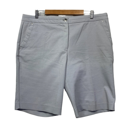 W Lane Shorts Size 18 Grey Pockets Zip Fly