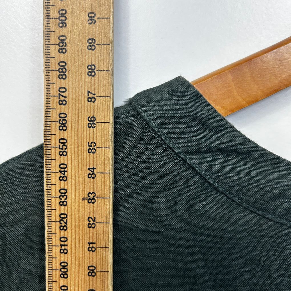 Bedtonic Green Linen Tunic Top - Size L/XL