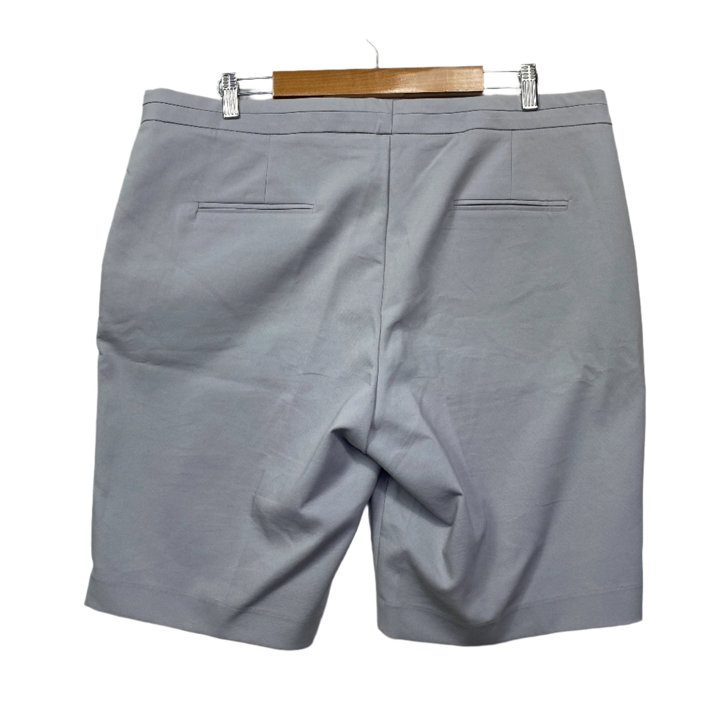 W Lane Shorts Size 18 Grey Pockets Zip Fly