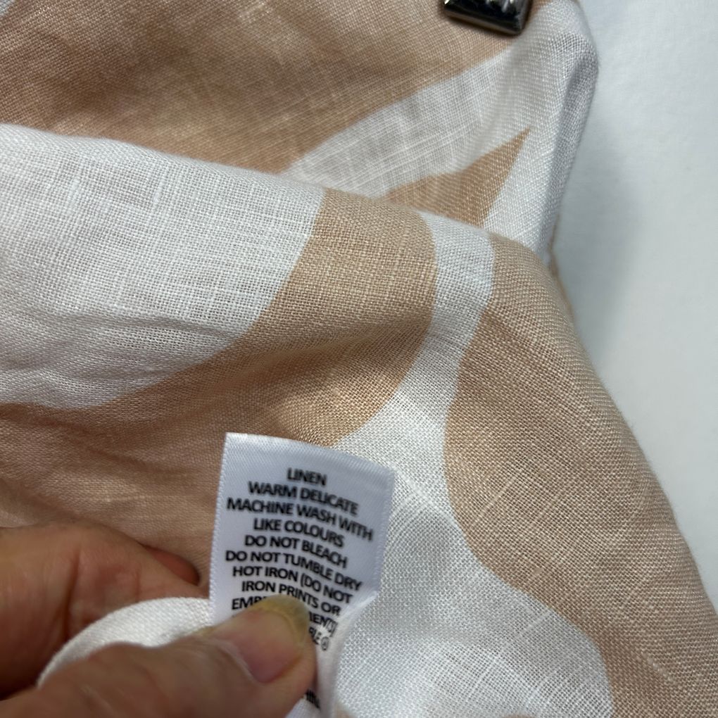 Target Beige Linen Midi Skirt - Size 20