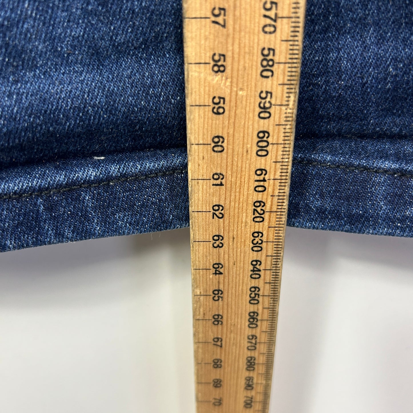 Next Denim Shorts Size 20 Blue Knee Length Mid Rise Pockets Cotton