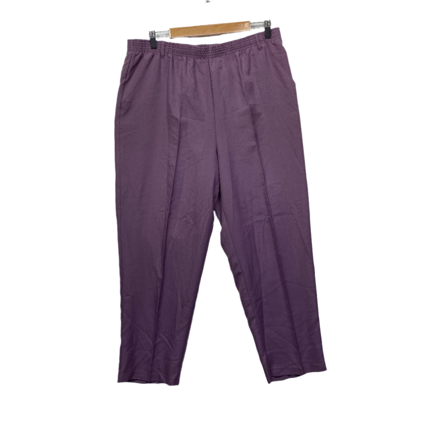 Millers Pants Size 18 Plus Purple Pockets Elastic Waist