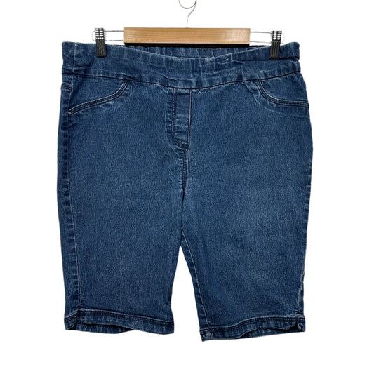 Millers Denim Shorts Size 16 Blue Pull On Cotton