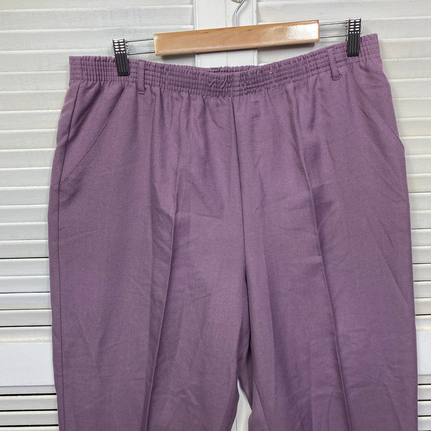 Millers Pants Size 18 Plus Purple Pockets Elastic Waist