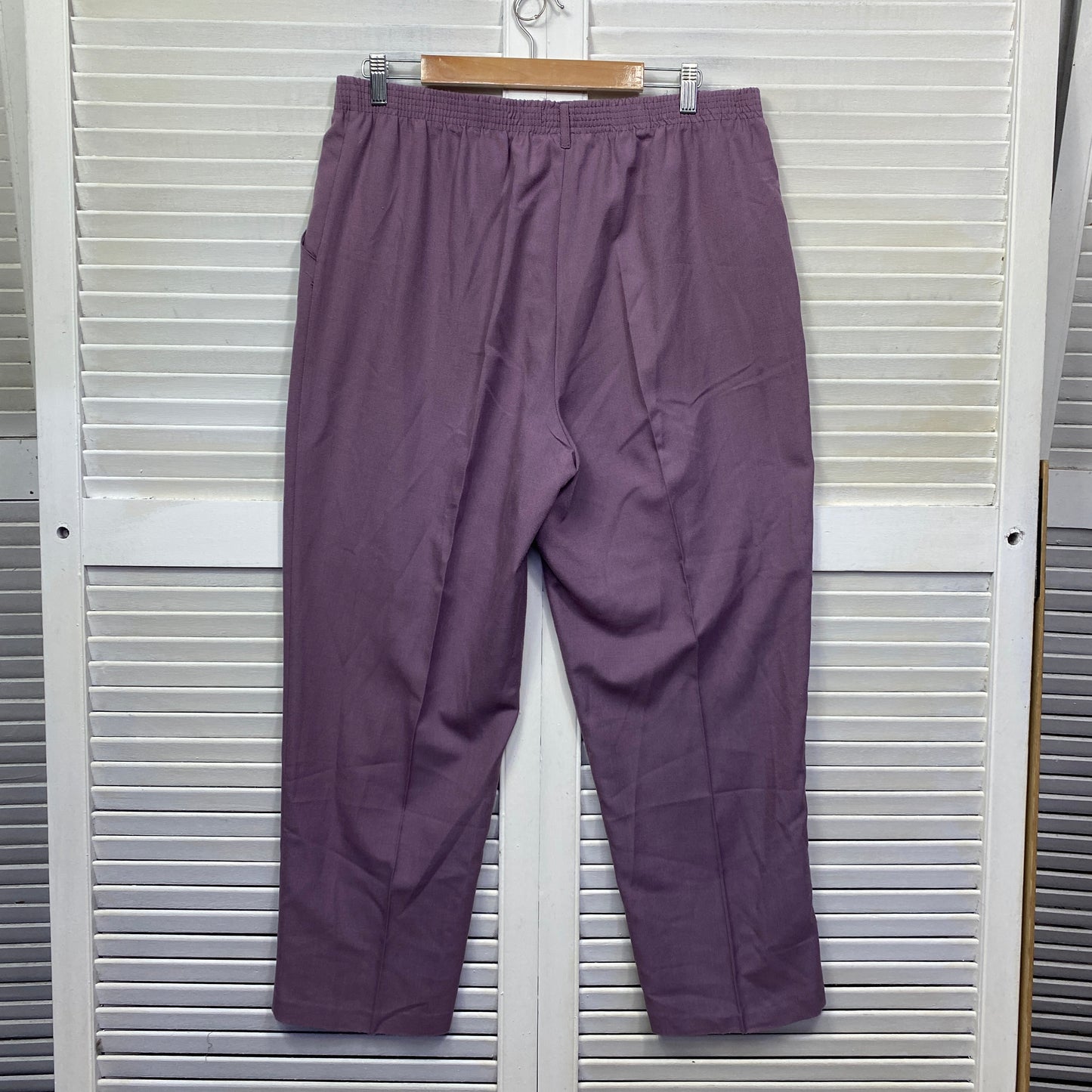 Millers Pants Size 18 Plus Purple Pockets Elastic Waist