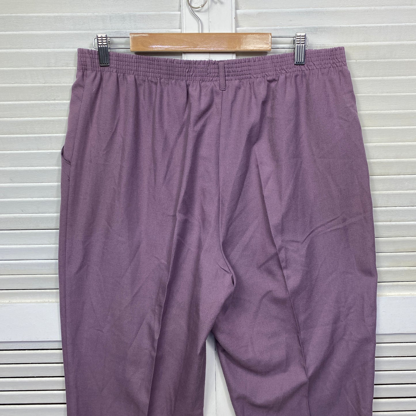 Millers Pants Size 18 Plus Purple Pockets Elastic Waist