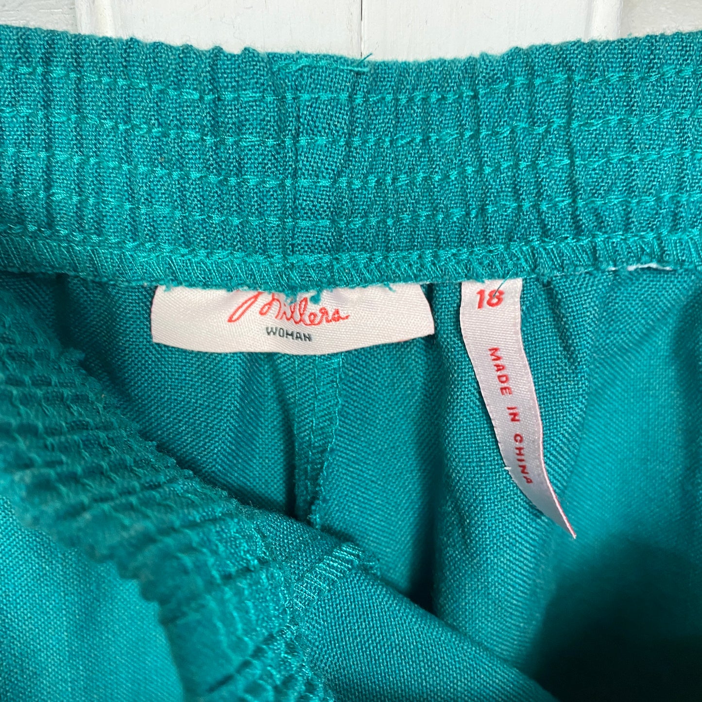 Millers Pants Size 18 Plus Green Teal Elastic Waist Pockets