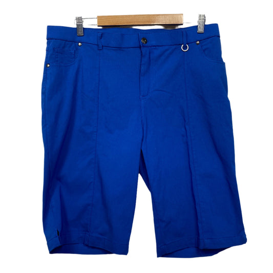 Noni B Shorts Size 18 Blue Pull On Pockets