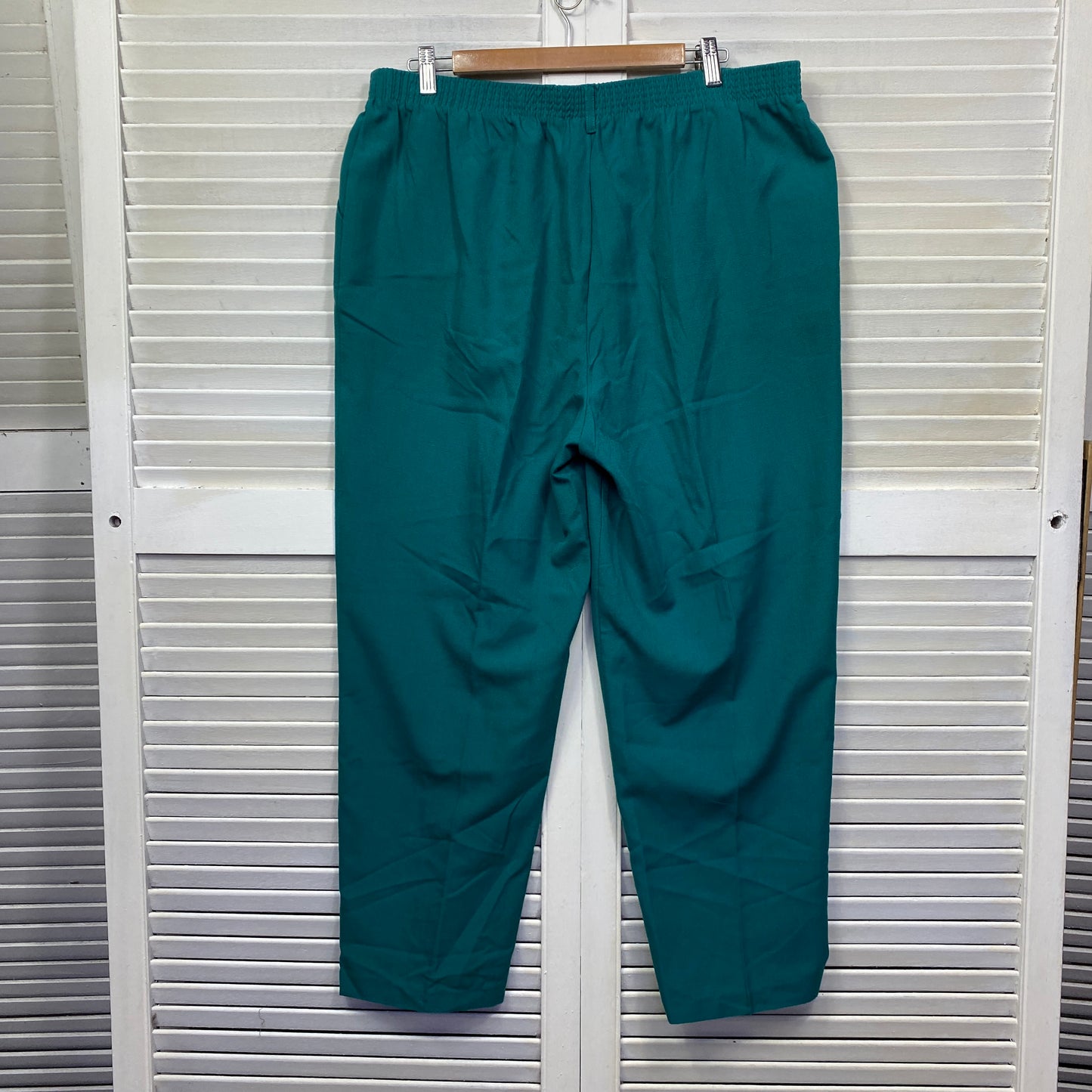 Millers Pants Size 18 Plus Green Teal Elastic Waist Pockets