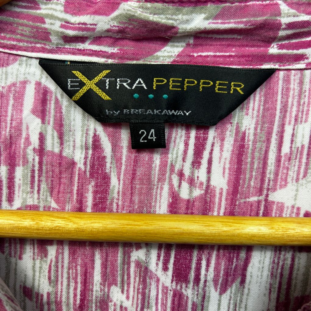 Extra Pepper Pink Cotton Shirt - Size 24