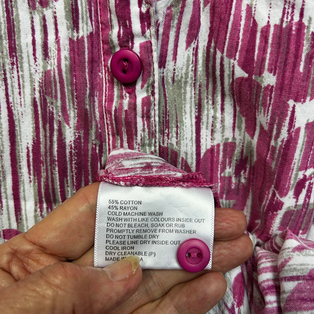 Extra Pepper Pink Cotton Shirt - Size 24
