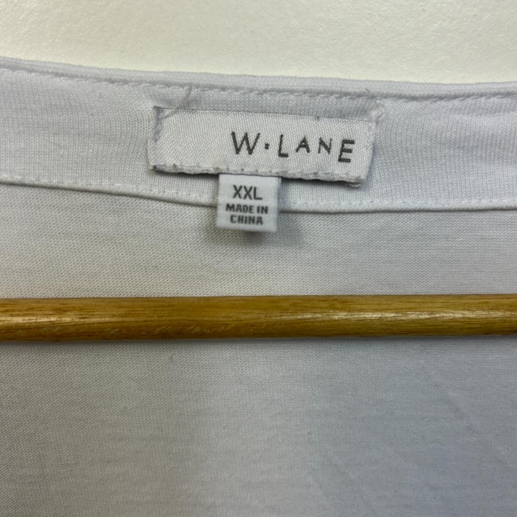 W.Lane White Cotton Top - Size 16/18