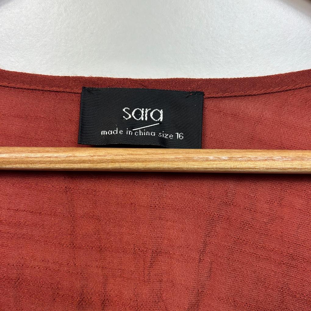 Sara Rust Top - Size 16