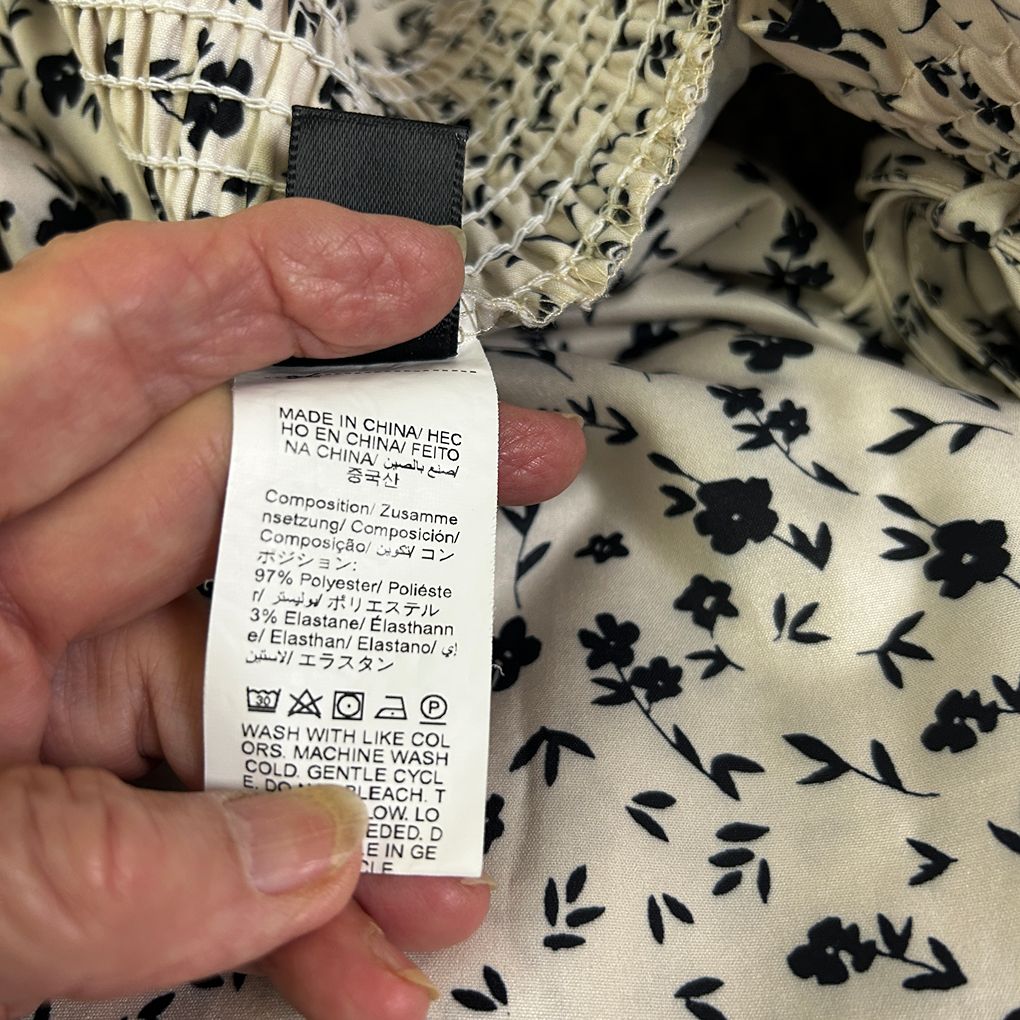 Shein White Floral Pants - Size 4XL