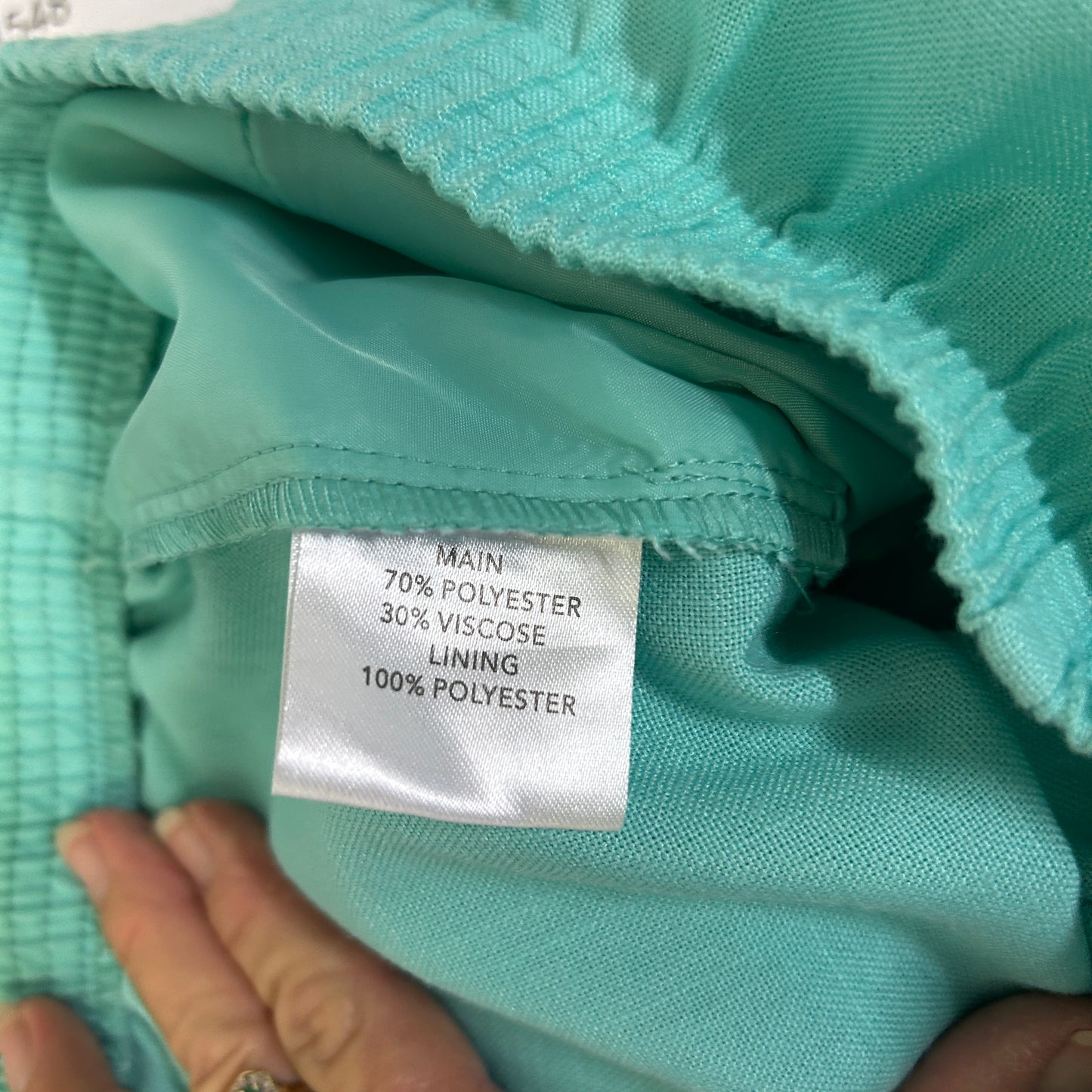 Millers Aqua Cropped Pants - Size 18