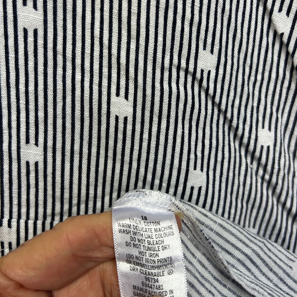 Target Collection Navy Linen Top - Size 18