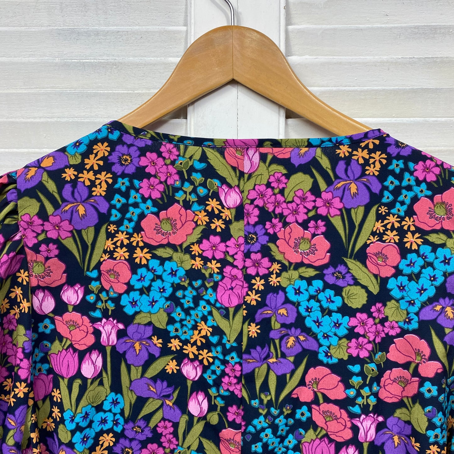 Shein Top Size 3XL Floral Multicoloured Long Sleeve