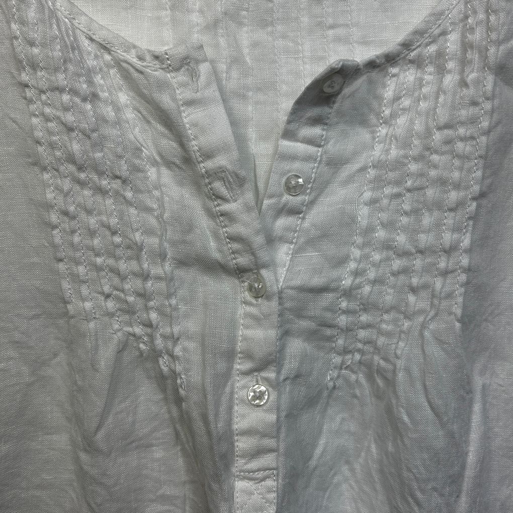 Target White Linen Top - Size 18
