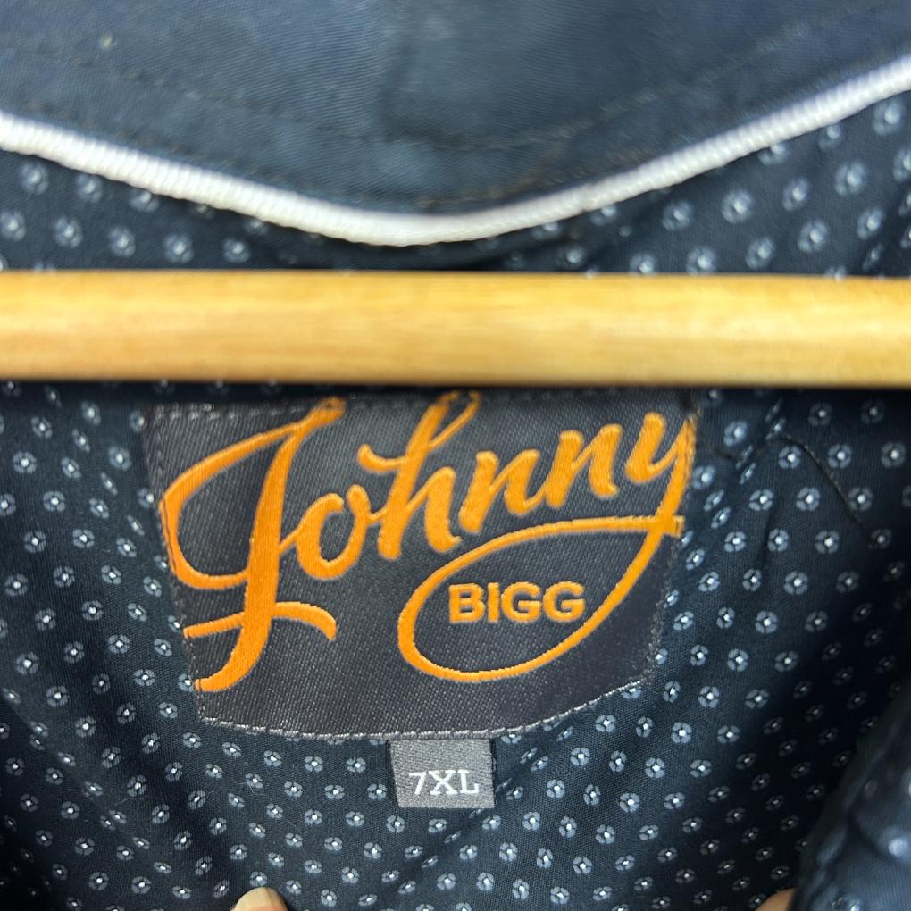 Johnny Bigg Navy Cotton Shirt - Size 7XL