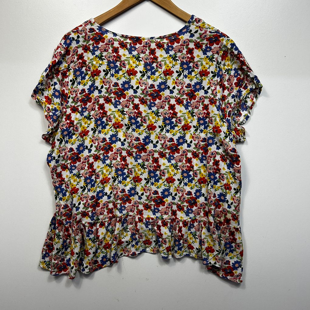 Rivers Multicoloured Floral Top - Size 18