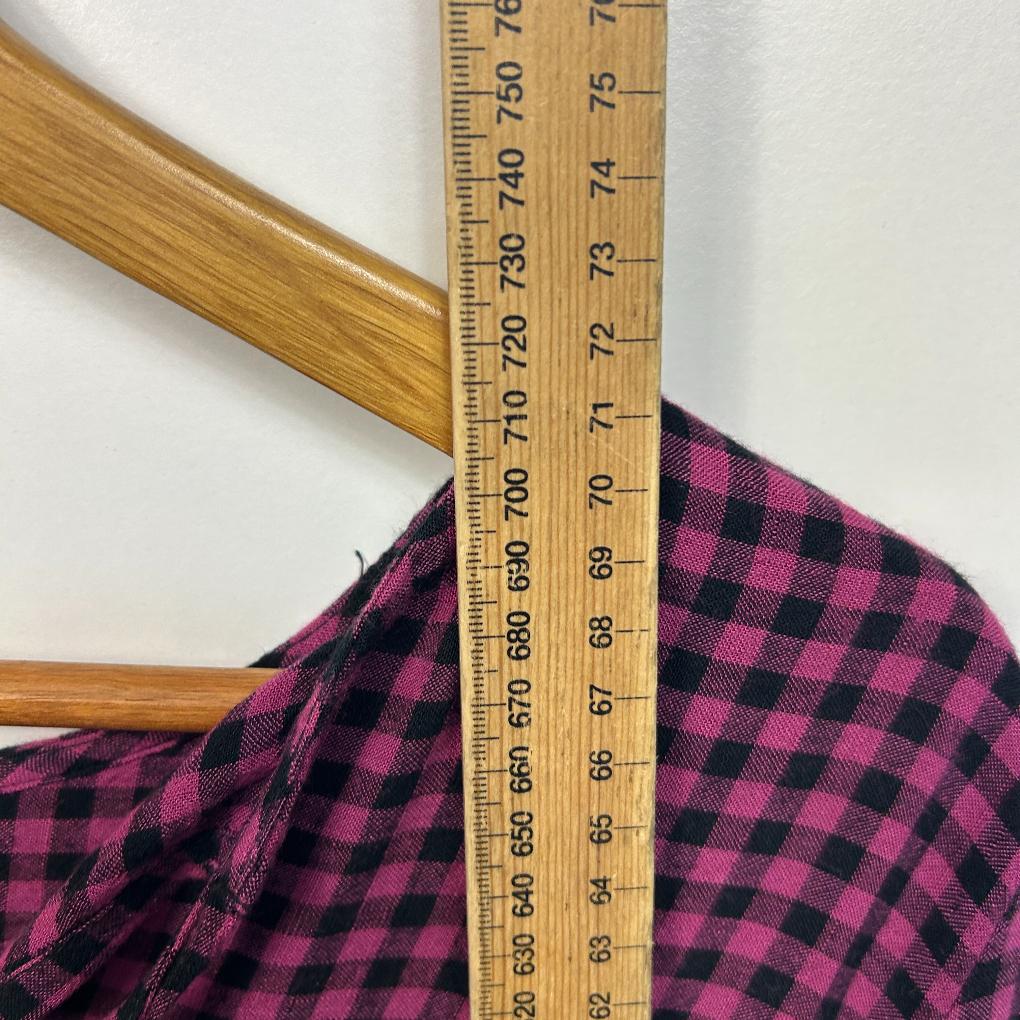 Pink Black Gingham Check Top - Size 18/20