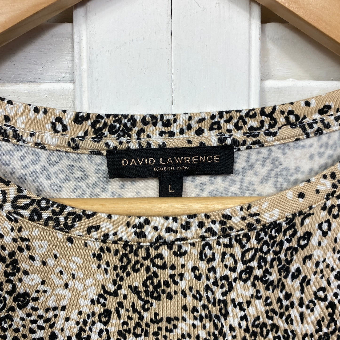 David Lawrence Top Size Large 14 Long Sleeve Bamboo