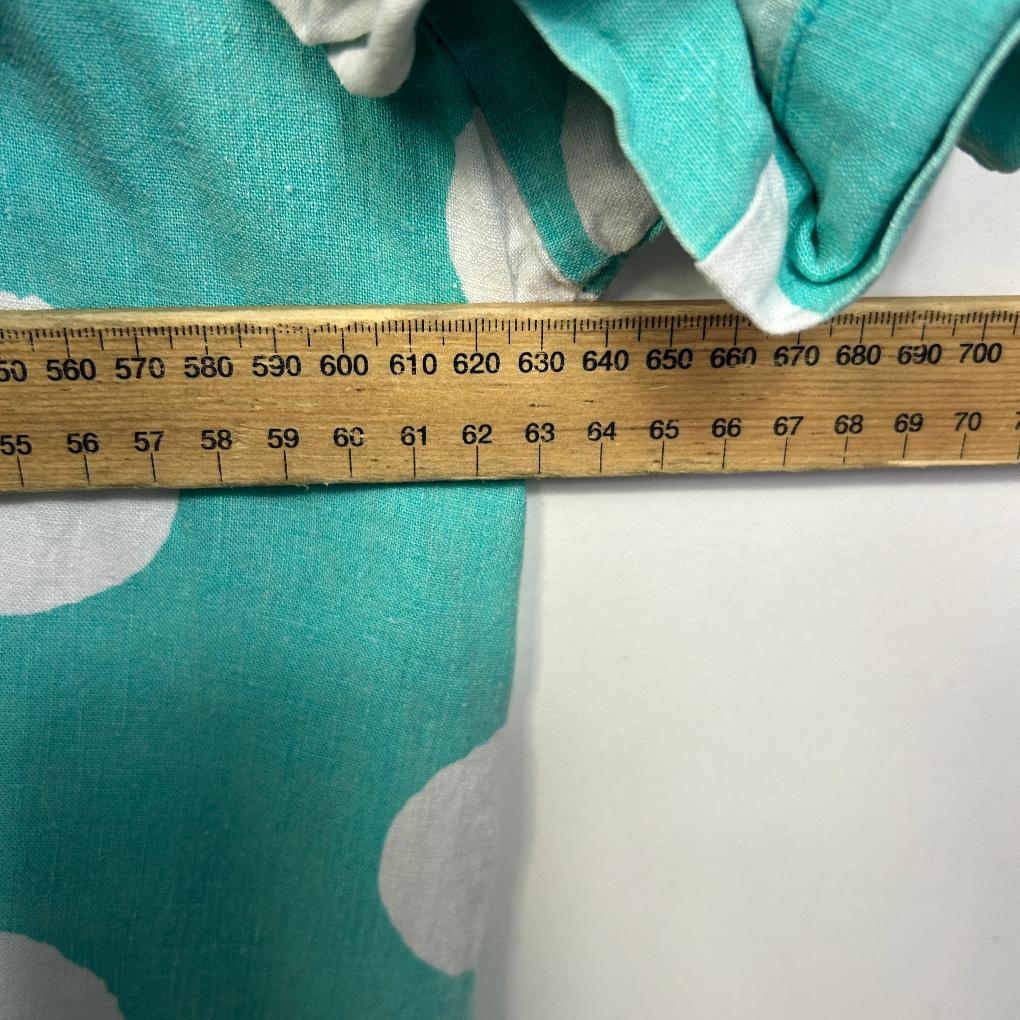 W Lane Aqua Linen Top - Size 16/18