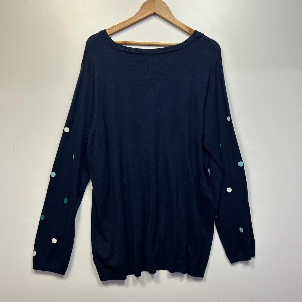 Millers Navy Spot Jumper - Size 16/18