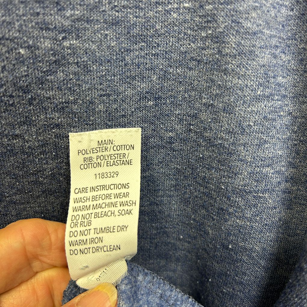 Avella Blue Cotton Hoodie - Size 18