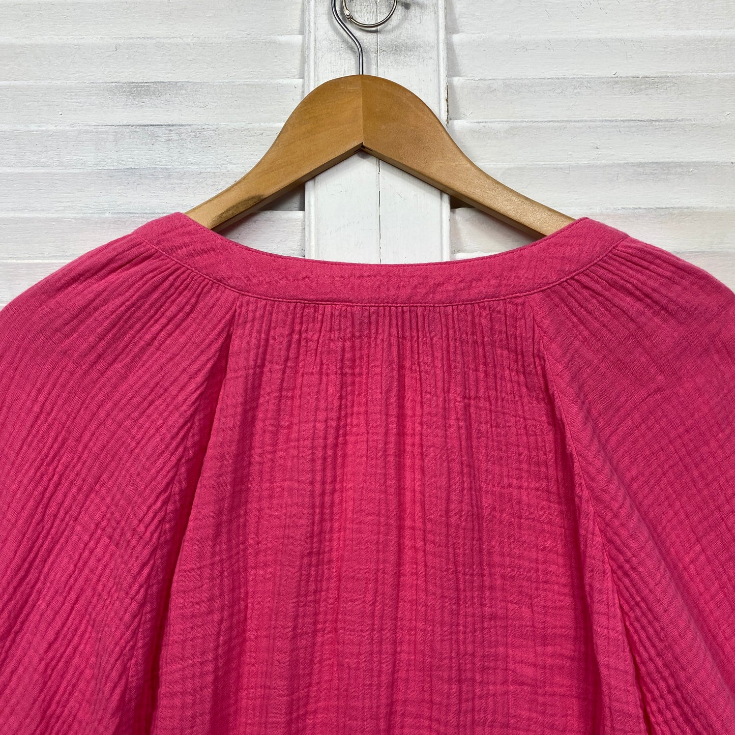 Suzanne Grae Top Size 16 Pink Long Sleeve 100% Cotton