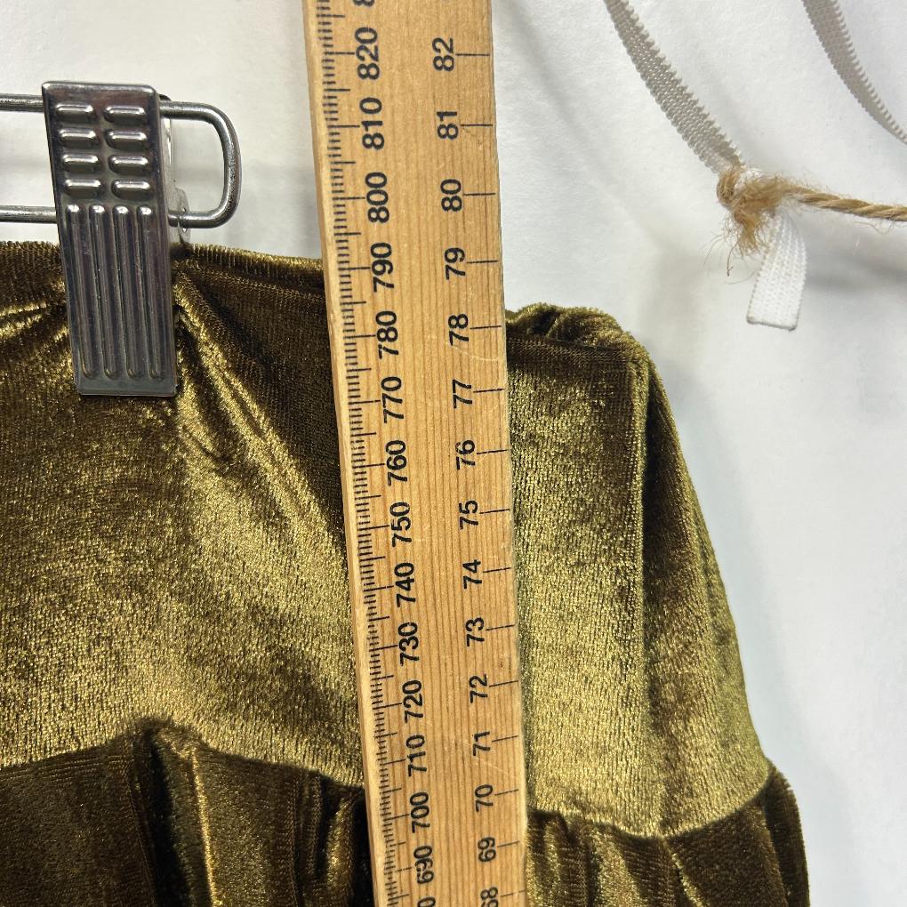 Handmade Olive Velvet Skirt - Size 18/20