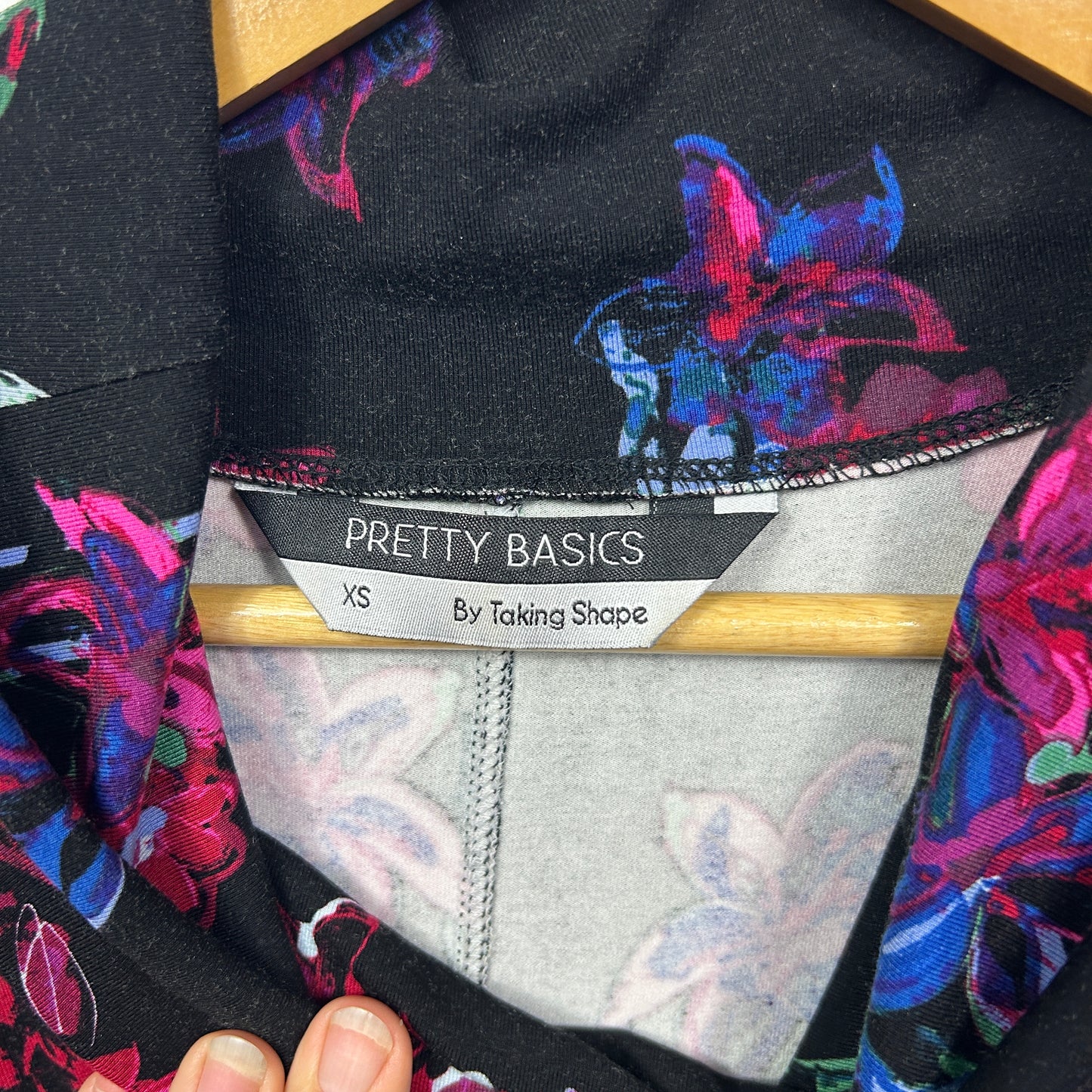 Taking Shape Pretty Basic Black Floral Dress - Size 14/XS