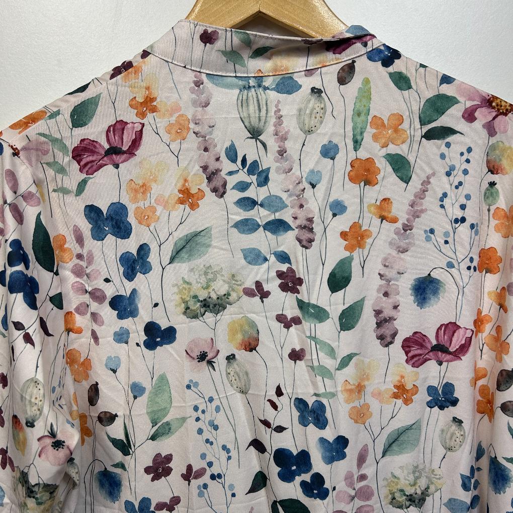 Multicoloured Floral Smock Dress - Size 14/16