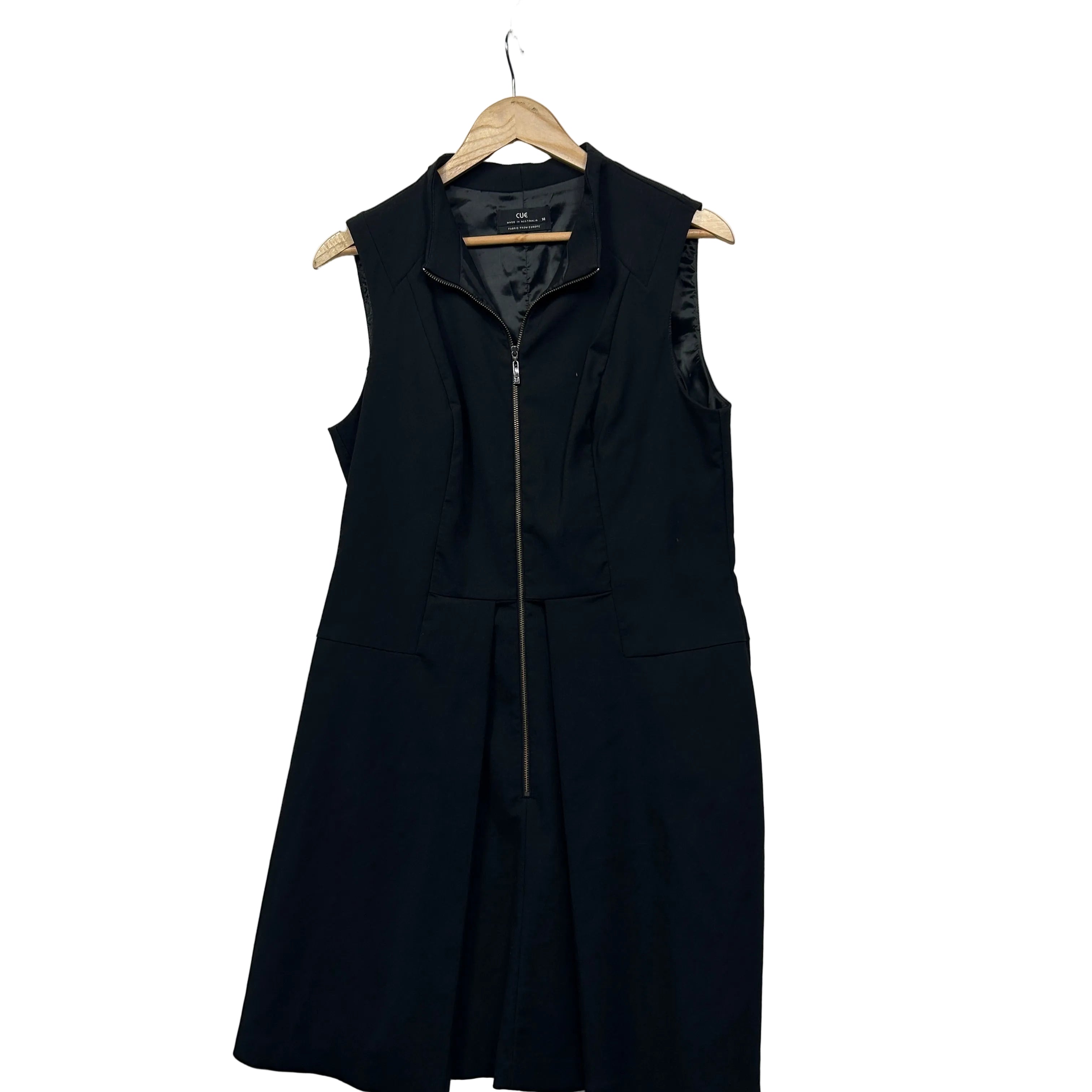 Cue Black Sleeveless Dress - Size 14