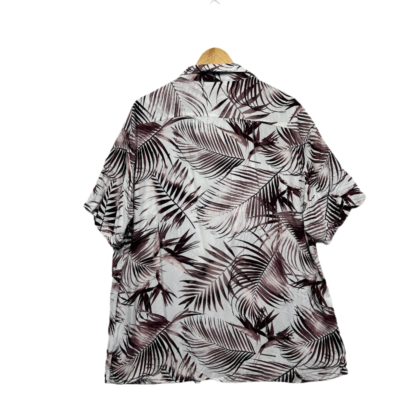 Connor Shirt Mens 3XL Short Sleeve White Floral Viscose