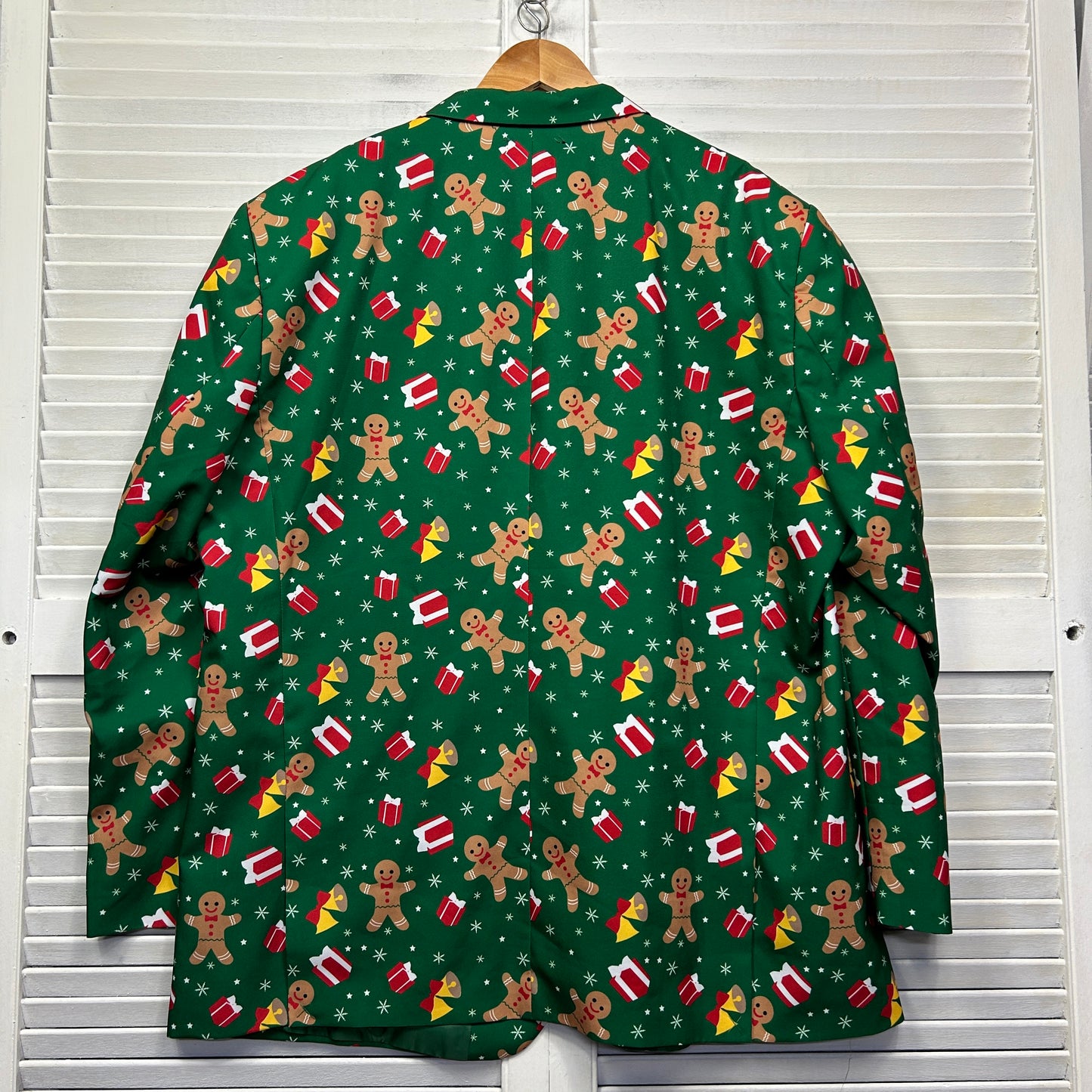 Riley Adams Mens Christmas Jacket 2XL Green Long Sleeve