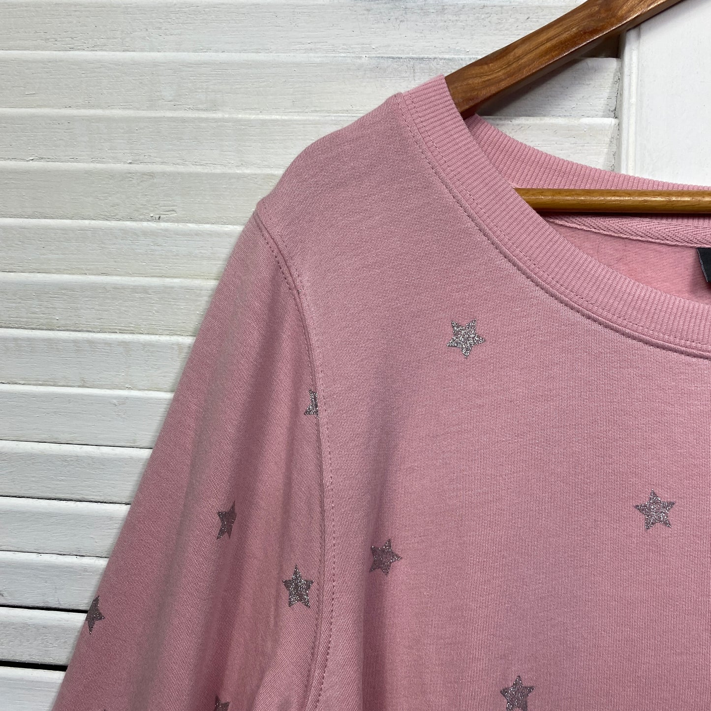 Autograph Jumper Size 18 Plus Pink Stars Long Sleeve