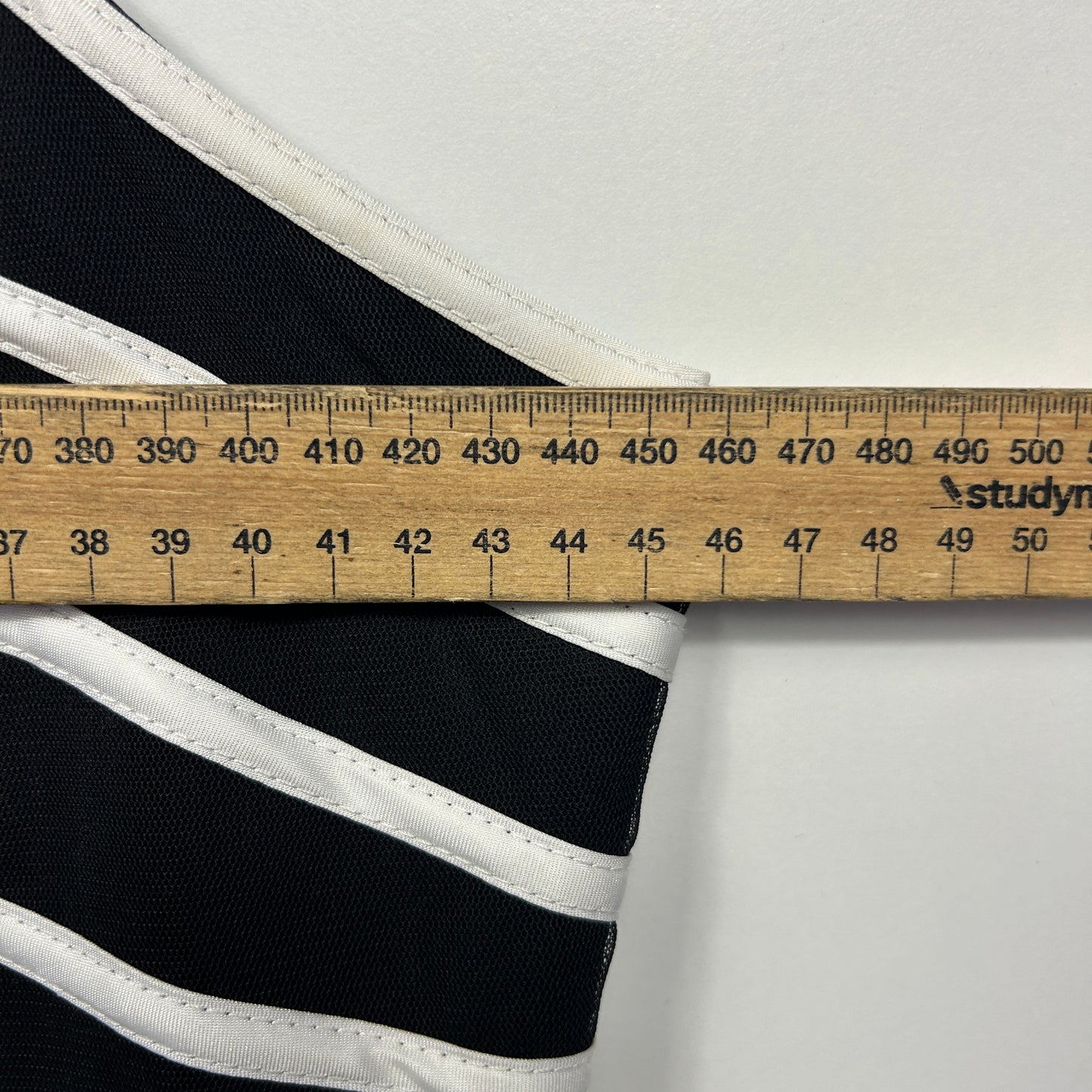 Queenspark Dress Size 14 Black White Fit & Flare Striped Cocktail