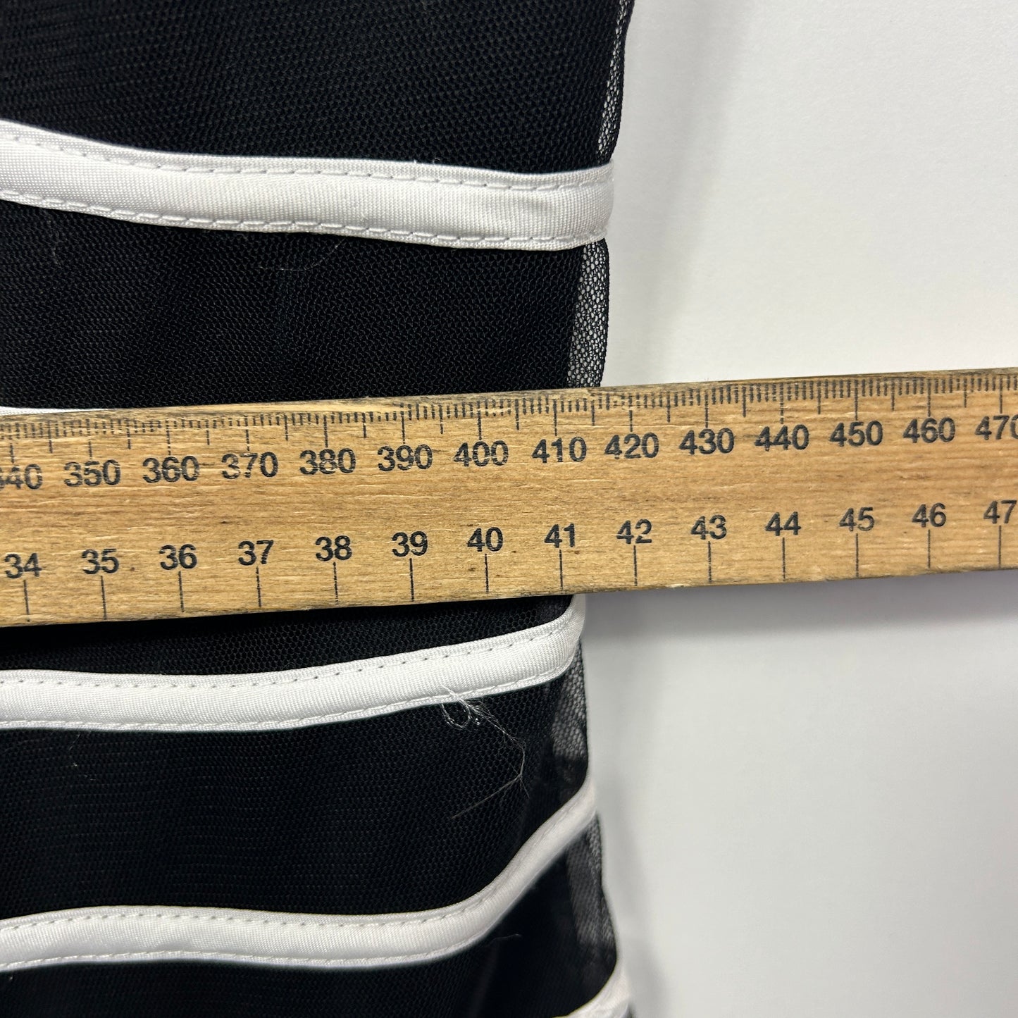 Queenspark Dress Size 14 Black White Fit & Flare Striped Cocktail