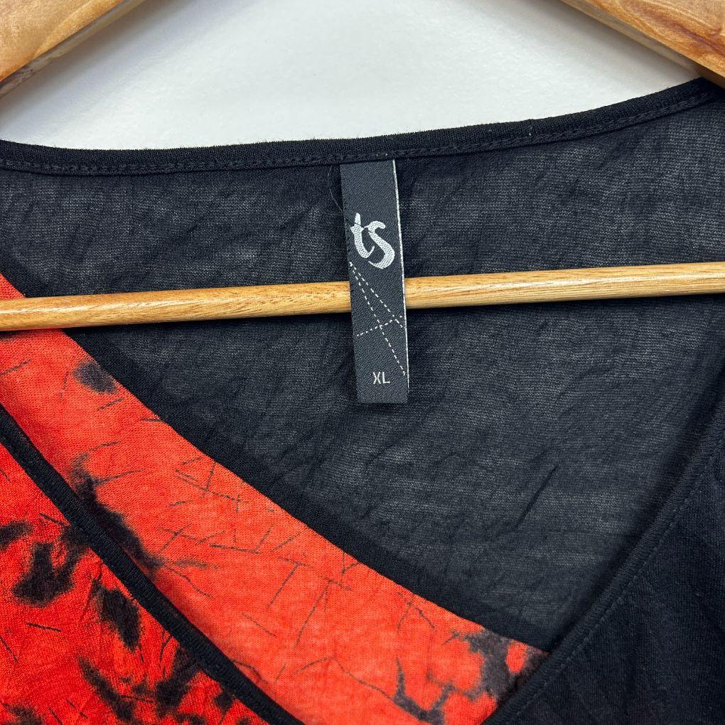 Taking Shape Red Sleeveless Top - Size XL