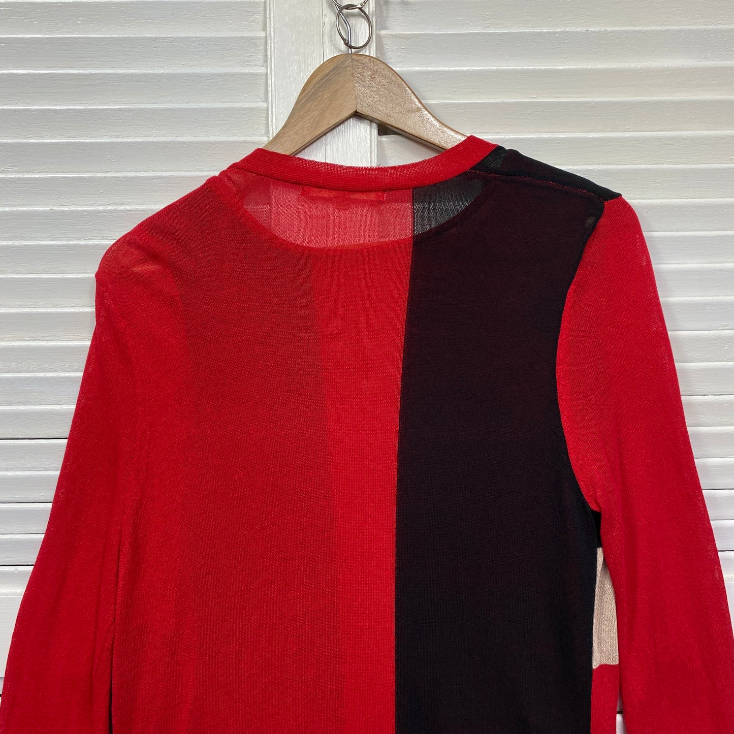 Noni B Top Set Size 14 Large Red Knit Long Sleeve