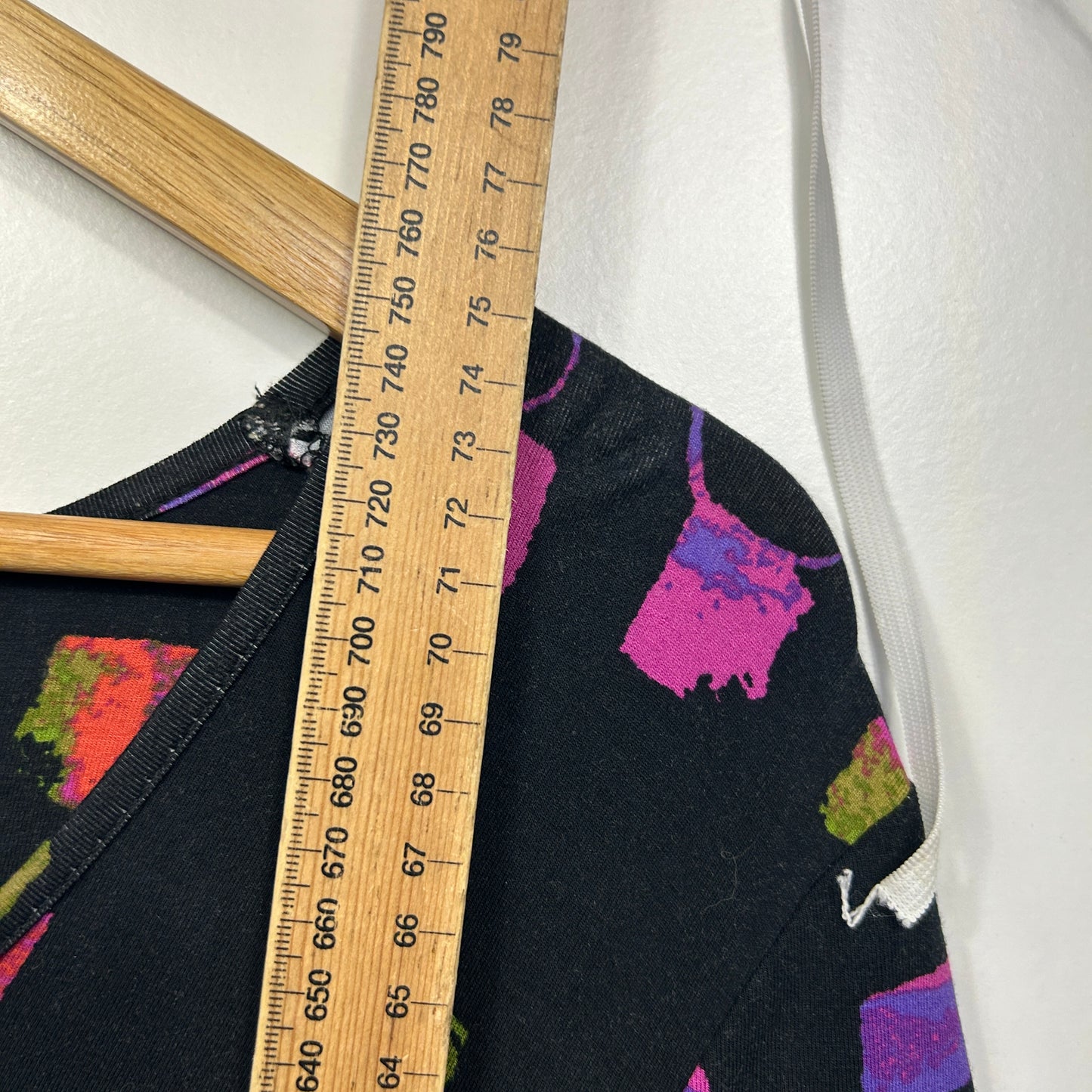 Taking Shape Black Multicolour Geometric Print Tunic Top - Size 12/XXS