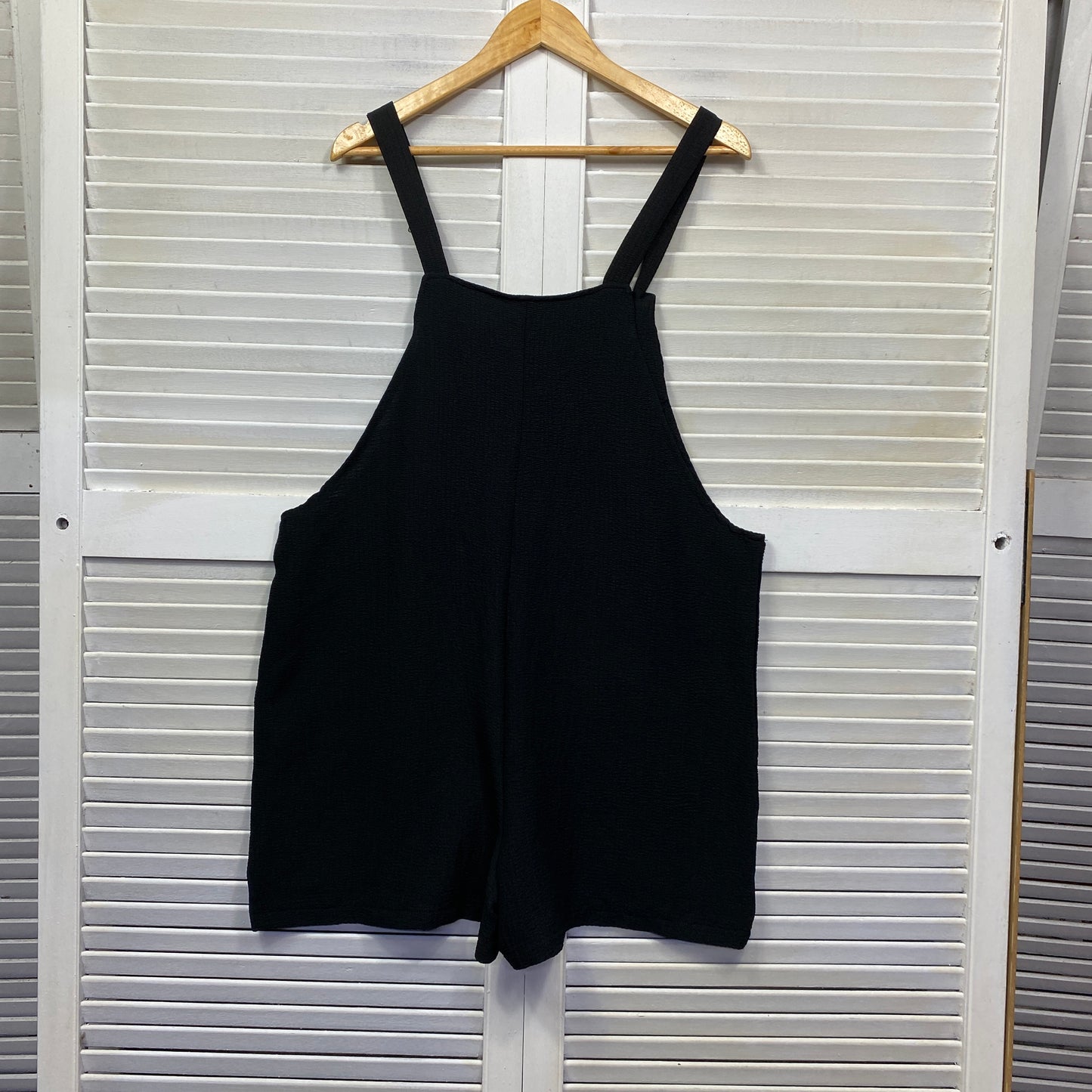 Shein Overall Playsuit Size 14 Black