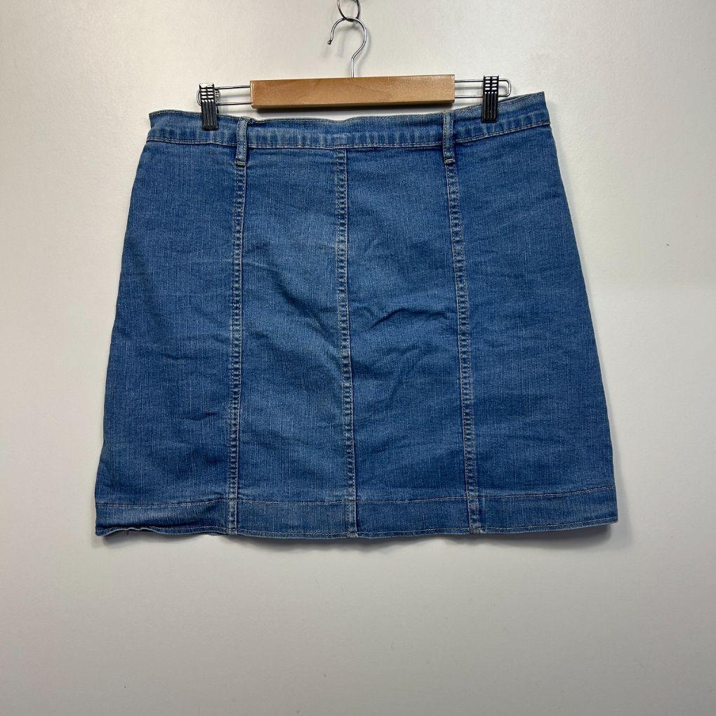 Fayt The Label Blue Denim Skirt - Size 20