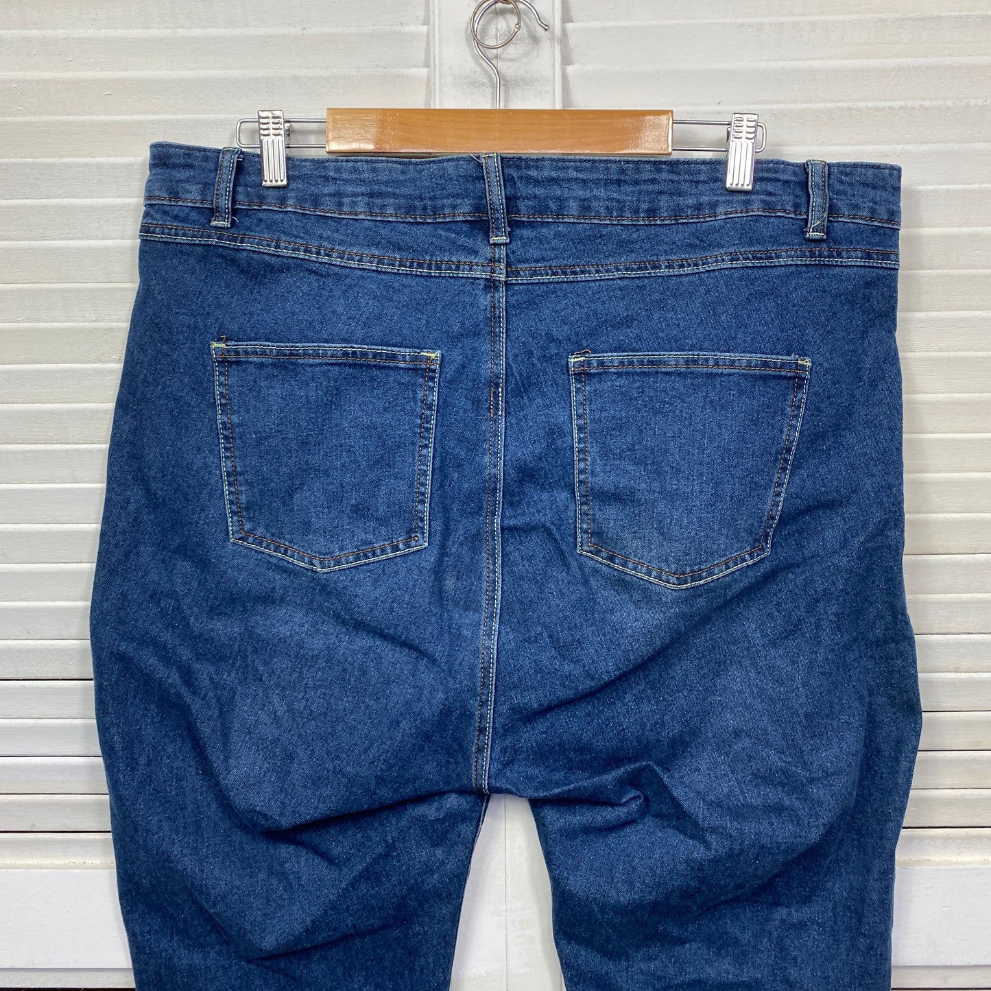 Autograph Denim Pants Size 18 Plus Cropped Pockets