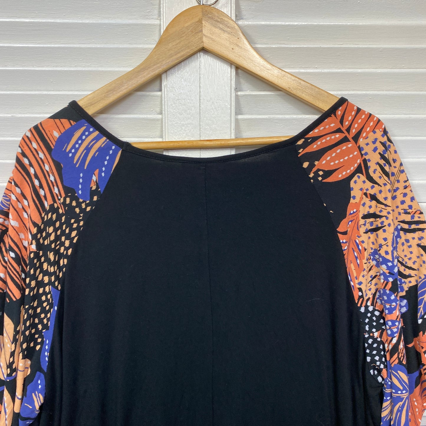 Loralette City Chic Top Size 22 24 Plus Black Short Sleeve