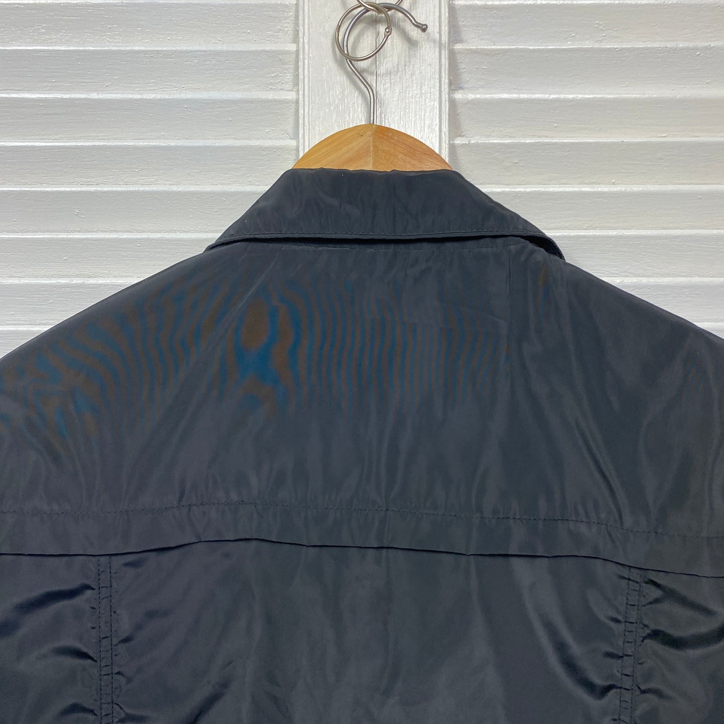 W Lane Windbreaker Jacket Size 18 Black Long Sleeve Full Zip Up