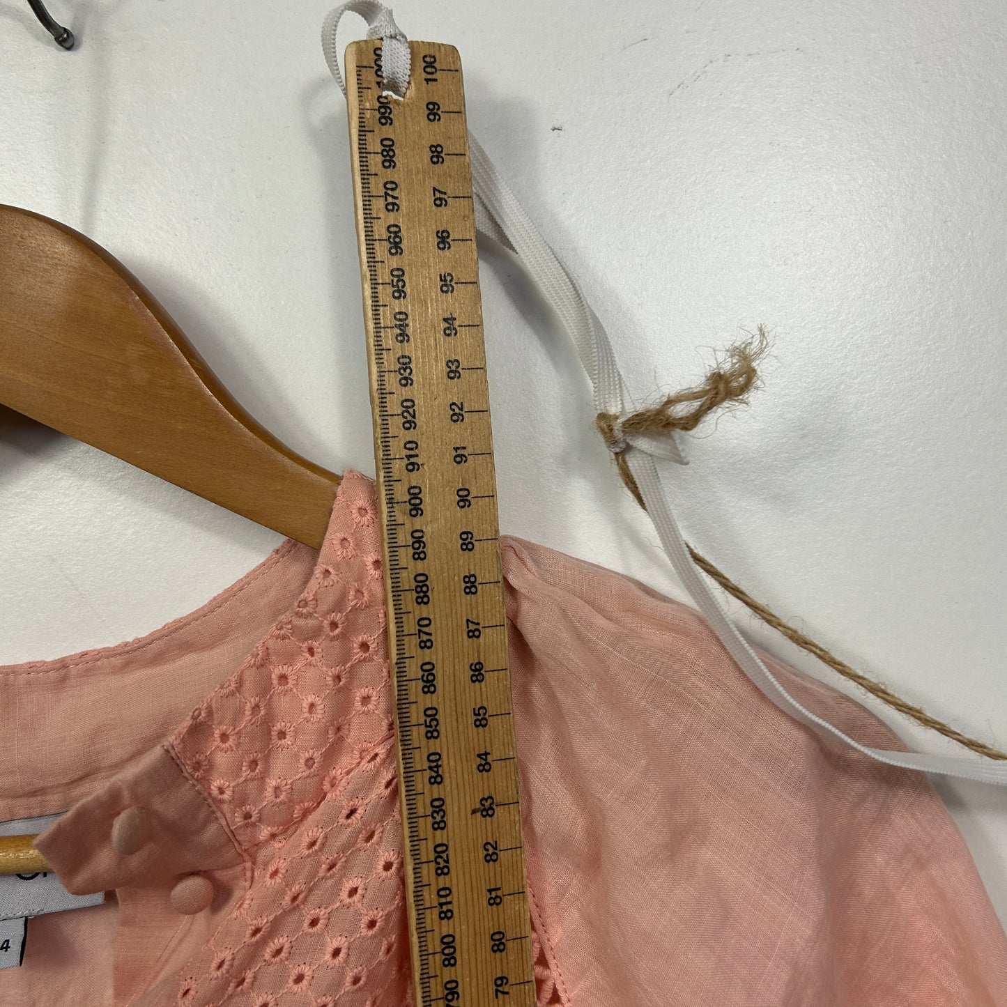 Piper Apricot Puff Sleeve Dress - Size 14