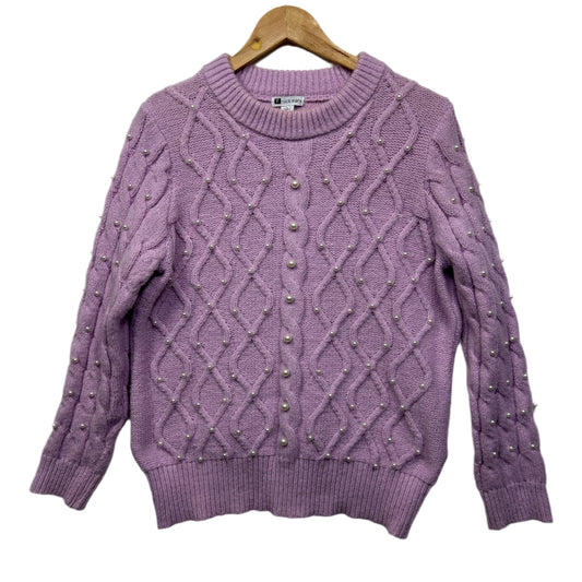 Rockmans Jumper Size Large 14 Lavender Pearls